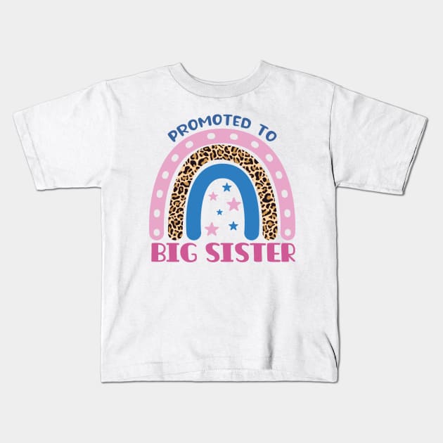 Promoted To Big Sister Kids T-Shirt by Krishnansh W.